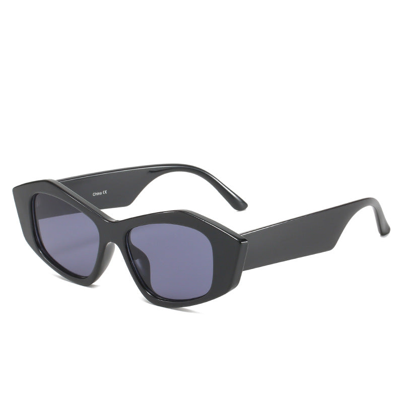 Damen geometrische Sonnenbrille mit einzigartigem, futuristischem Design Karnz