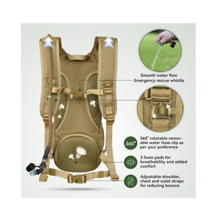 Tactical Rucksack mit Trinksystem Karnz
