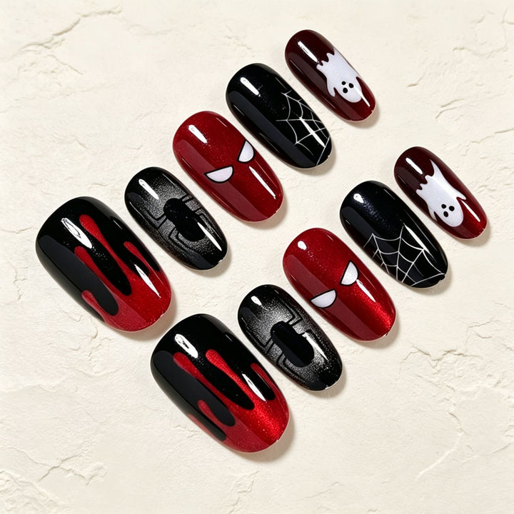 Halloween Themen Press-On Nagelkunst Set Karnz
