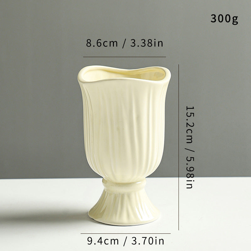 Elegante Gewebte Keramikblumenvase