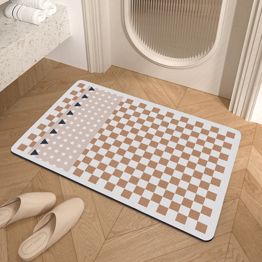 Geometrisches Muster Weicher Memory-Schaum Badezimmermatte Karnz