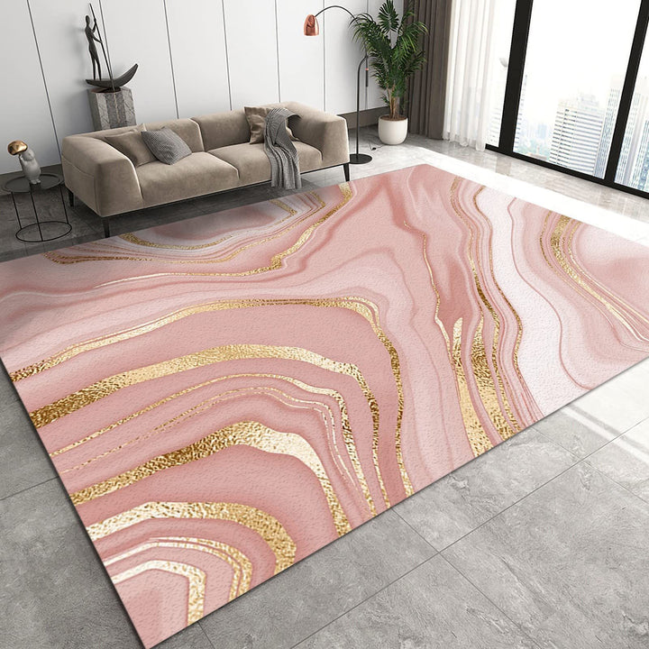 Luxuriöser marmor-inspirierter Teppich