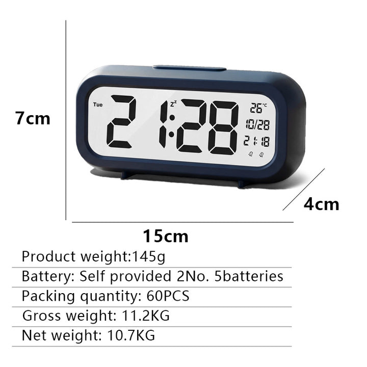 Digitaler Wecker mit Temperaturanzeige und Großem Led-Display Karnz
