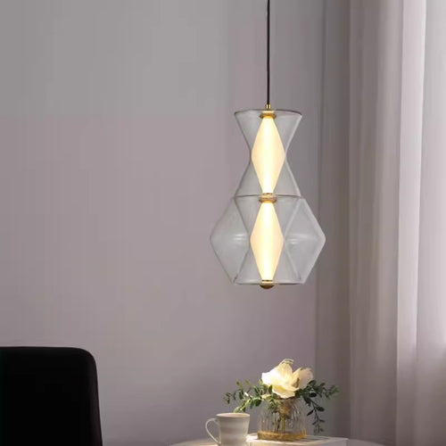 Künstlerische Glas Pendelleuchte