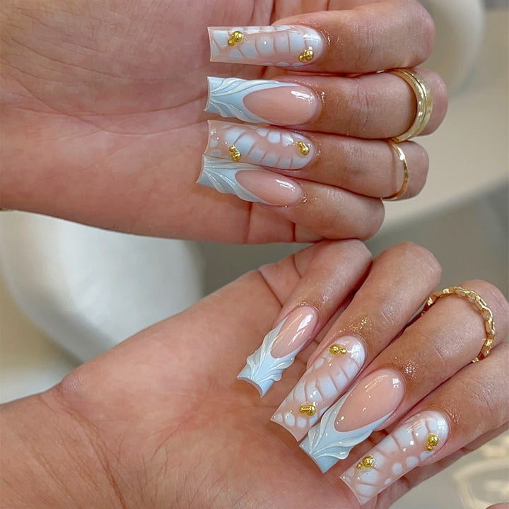Dekorative 3D Nagelkunst Karnz