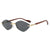 Damen geometrische Sonnenbrille mit luxuriösen Holzarmen und polarisierten Gläsern Karnz