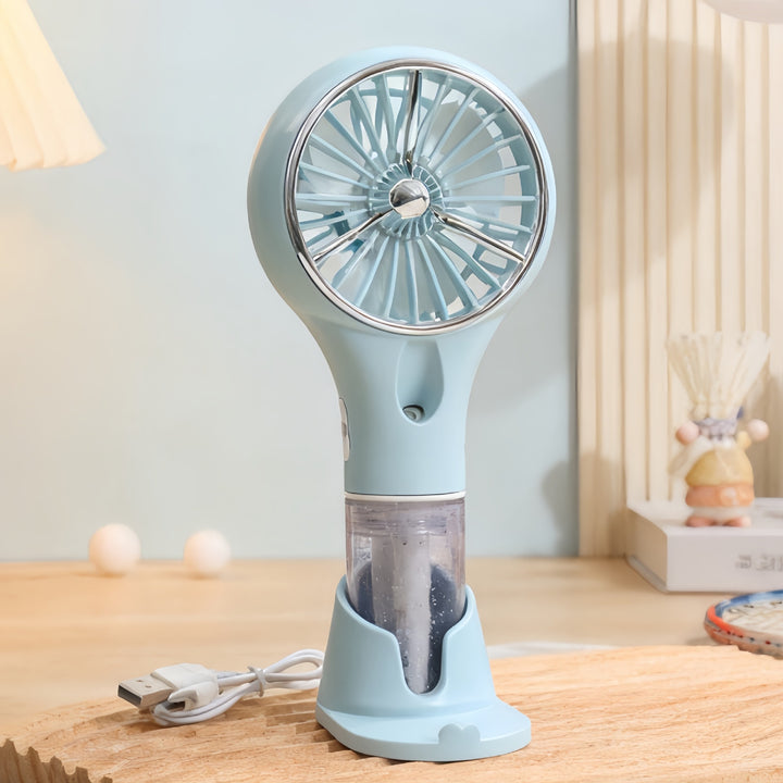 Unisex Tragbarer Sprüh-Handventilator mit USB-Ladefunktion und ergonomischem Design Karnz