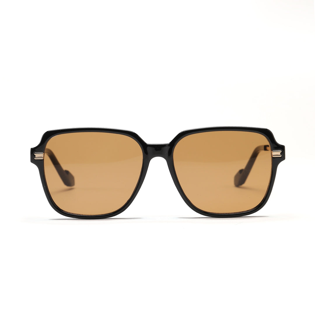 Damen trendige modische Sonnenbrille mit elegantem Metall-Detail Karnz