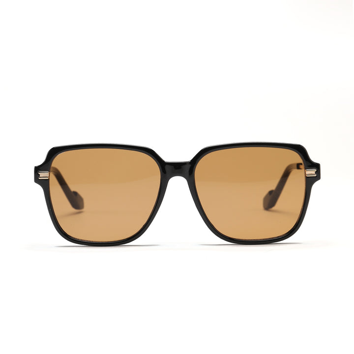 Damen trendige modische Sonnenbrille mit elegantem Metall-Detail Karnz
