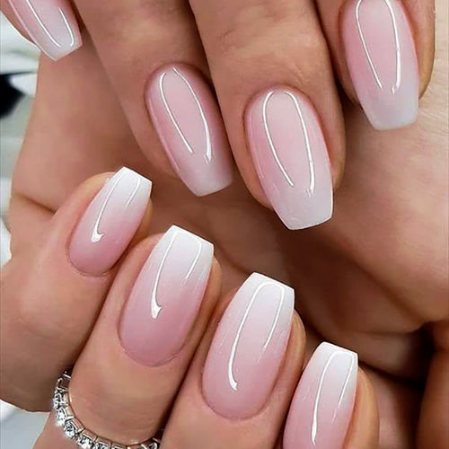 Elegante Lange Quadratische Spitzen Nagelverlängerungen Karnz