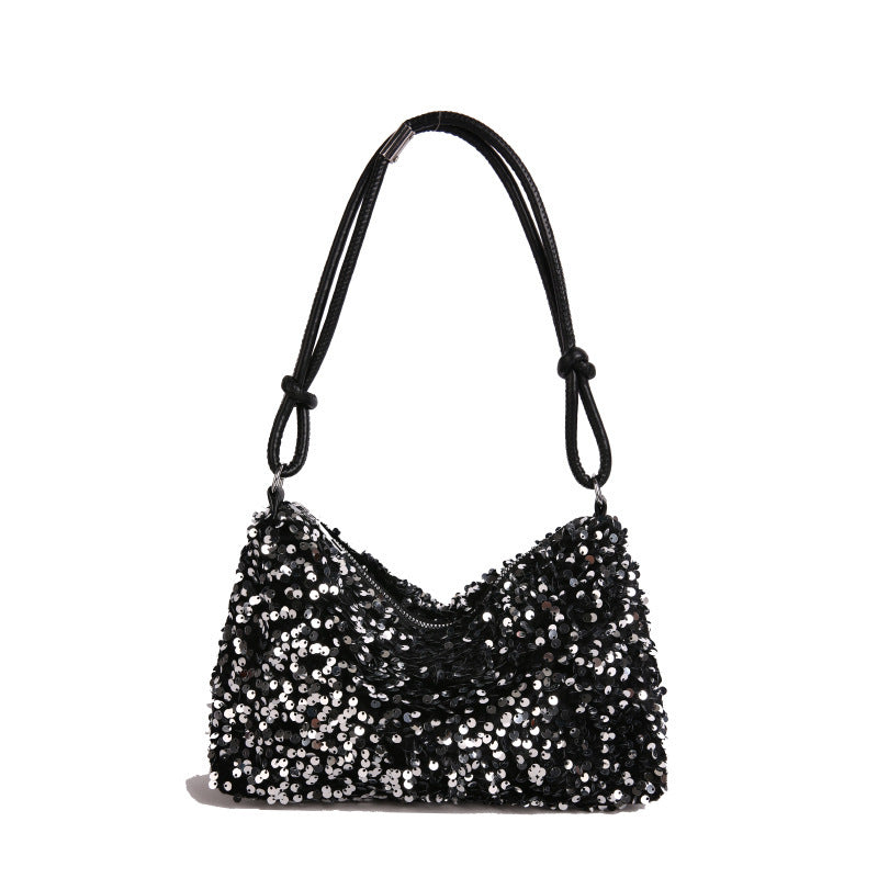 Glamouröse Pailletten-verzierte Schultertasche Karnz