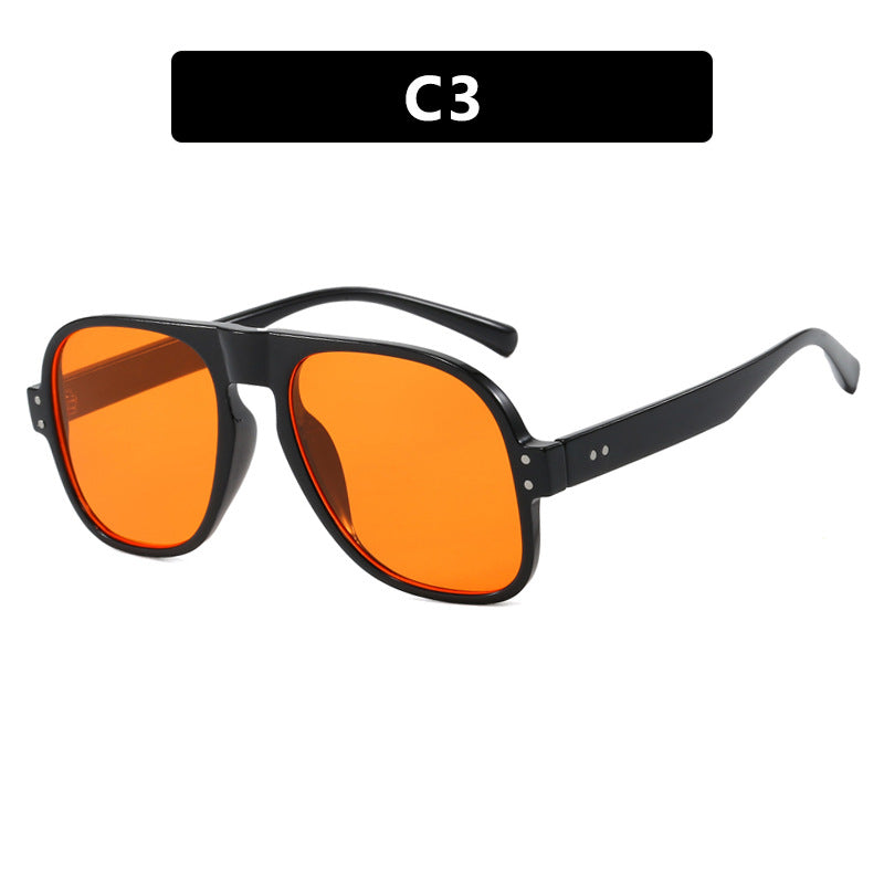 Damen modische quadratische Sonnenbrille mit robustem, UV-Schutz Karnz