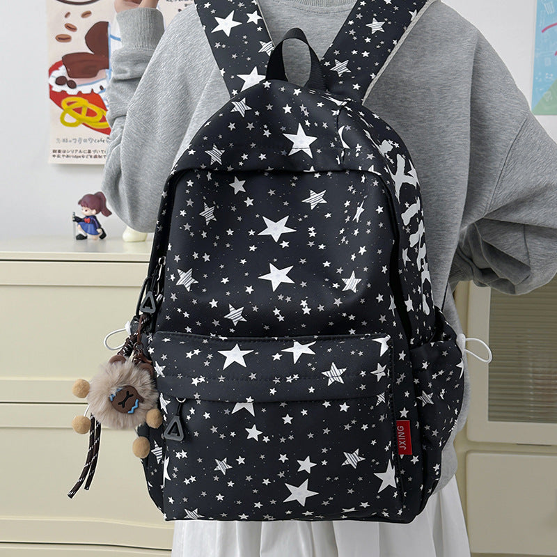 Sternenbedruckter süßer Rucksack Karnz