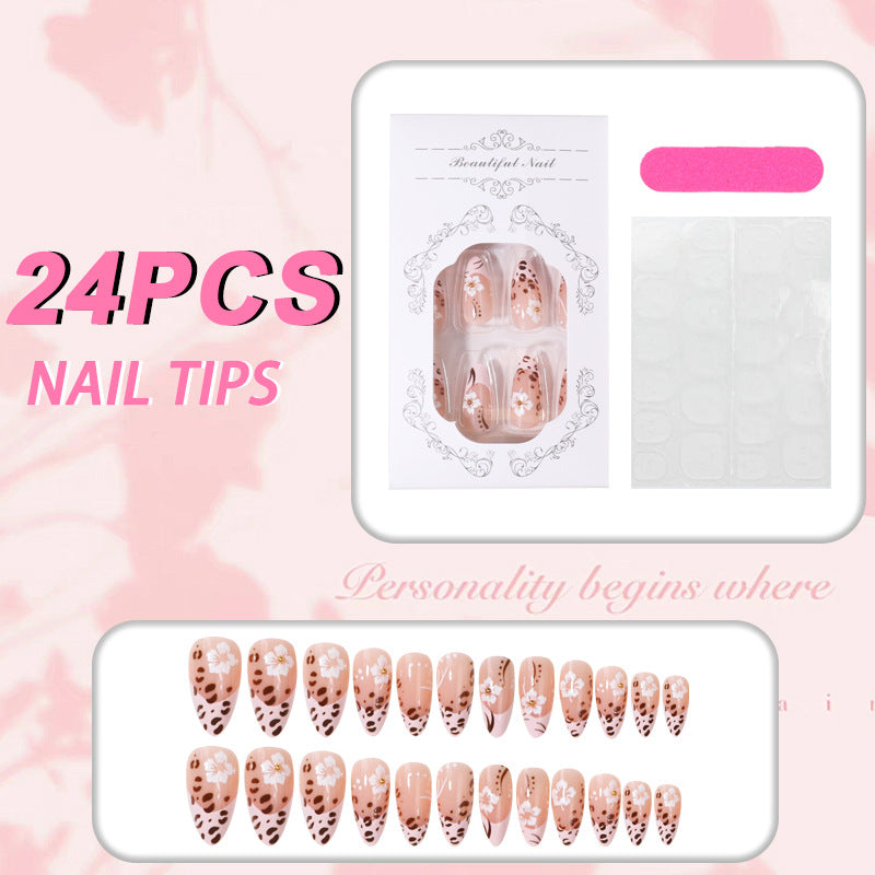Blumen Design Press-On Nagel Tipps Karnz