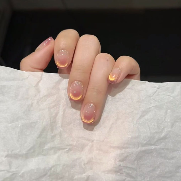 Gradient Glänzende Nagelverlängerungen