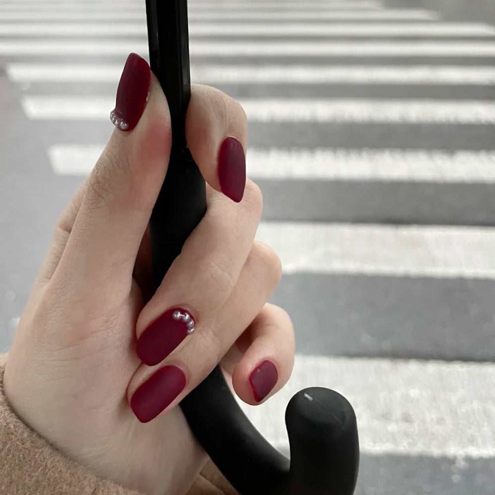 Elegante matte Press-On Nail Art Karnz