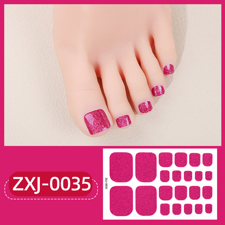 Glitzernde Fußnagel-Wraps  1790954465