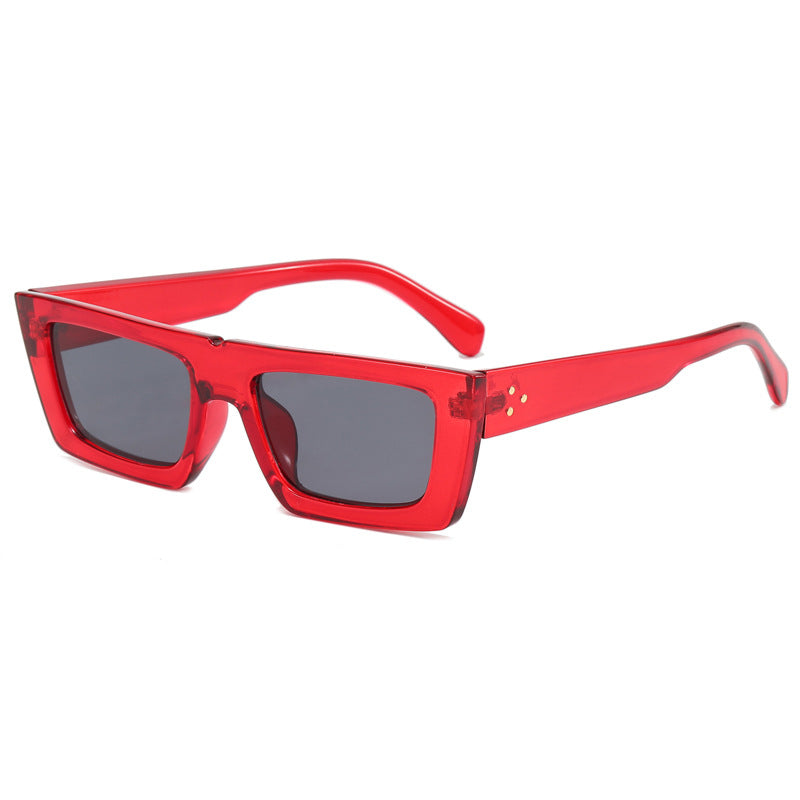 Damen modische quadratische Designer-Sonnenbrille mit polarisierten Gläsern Karnz