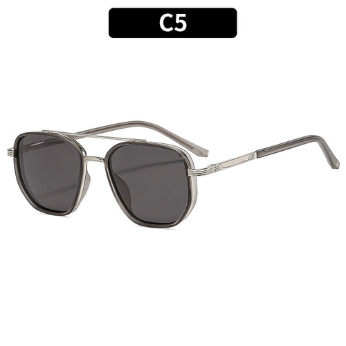 Geometrische Übergroße Sonnenbrille