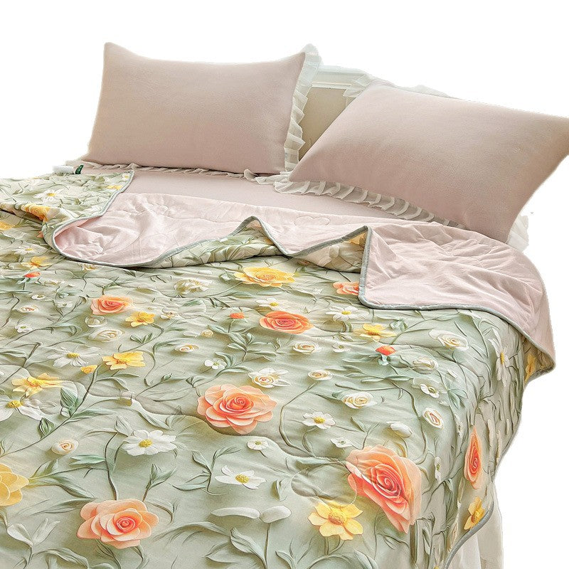 Blumenmuster leichte Decke