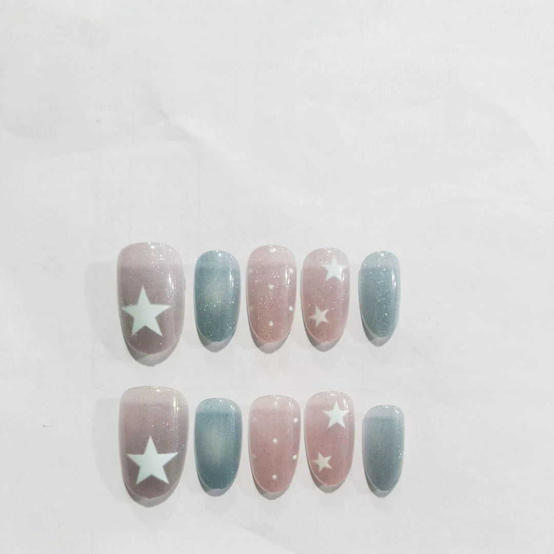 Himmlisches Stern-Nagelkunst-Design Karnz