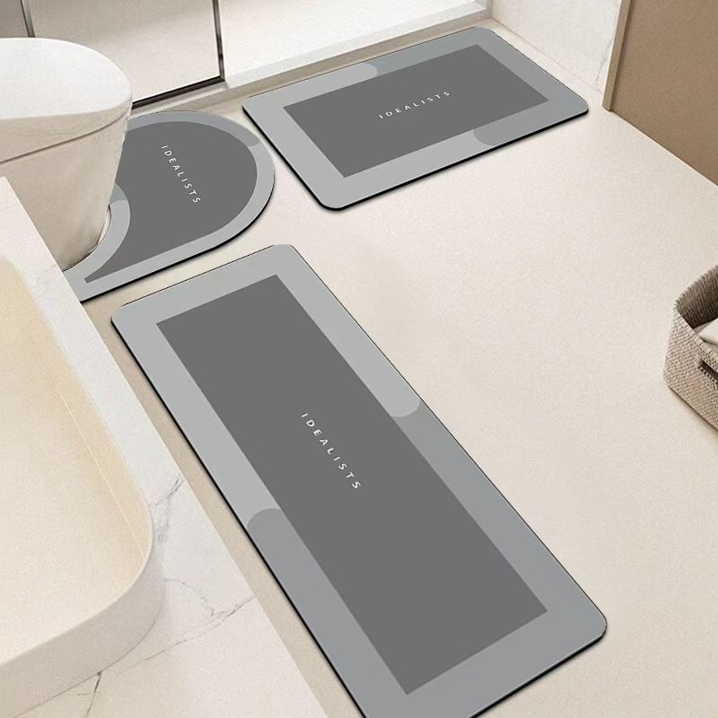 Modern Minimalist Badezimmermatten-Set Karnz