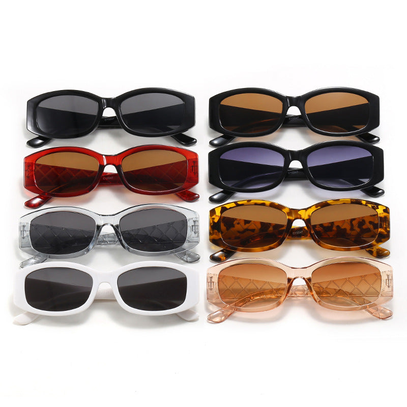 Damen Modische Retro-Sonnenbrille mit quadratischer Fassung Karnz