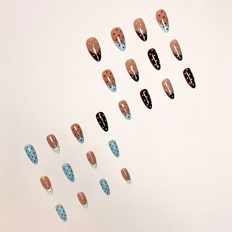Dekorative Press-On Nagelset Karnz