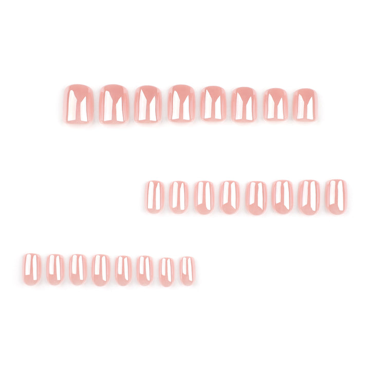 Elegante Nagelkunst im Rosé Metallic-Look Karnz