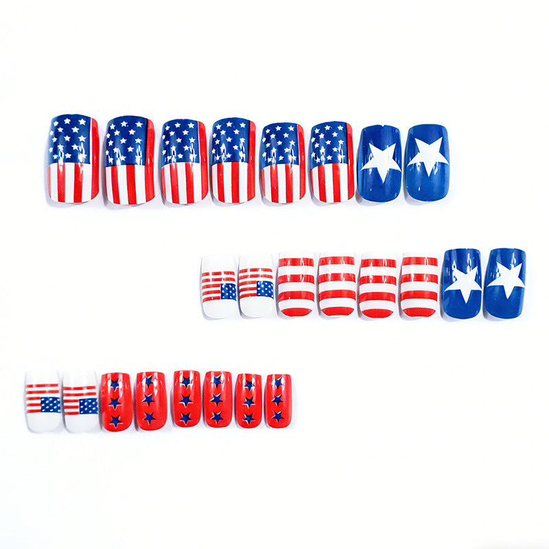 Patriotisches Nagelkunst-Set Karnz