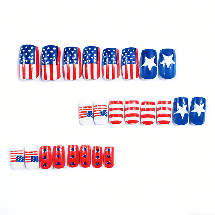 Patriotisches Nagelkunst-Set Karnz