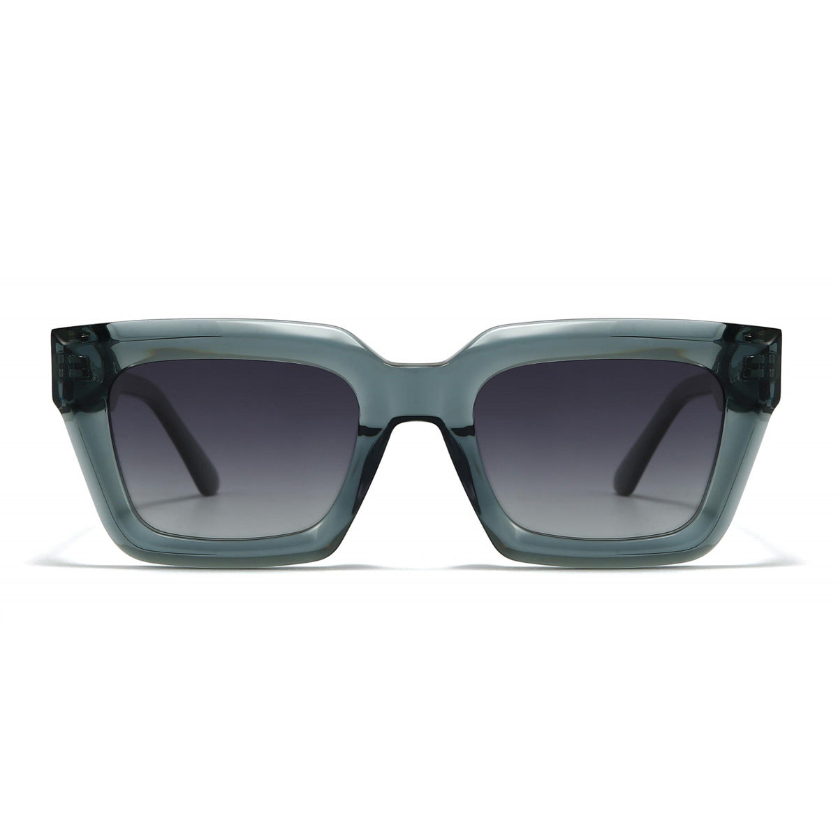 Damen quadratische Sonnenbrille mit modernem Kunststoffrahmen und sanften Gläsern Karnz