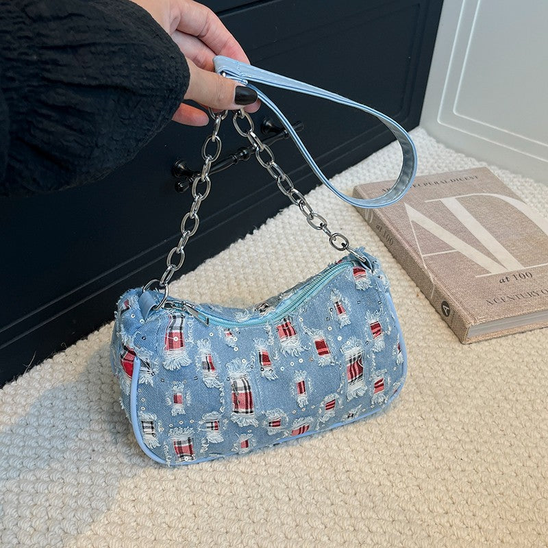 Sternenmuster Schultertasche