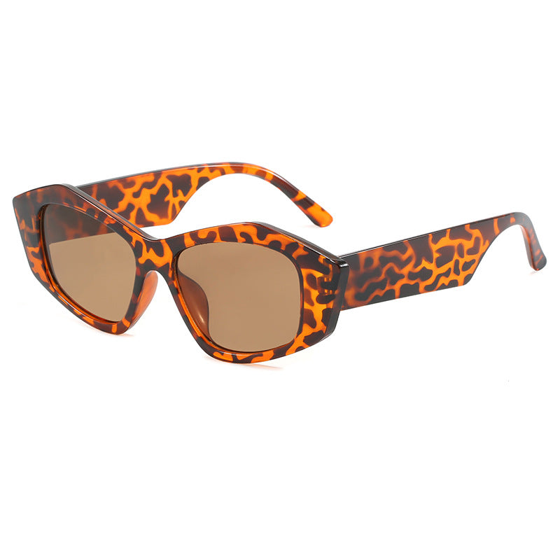Damen Kreative Sonnenbrille im exotischen Leopardenmuster Karnz