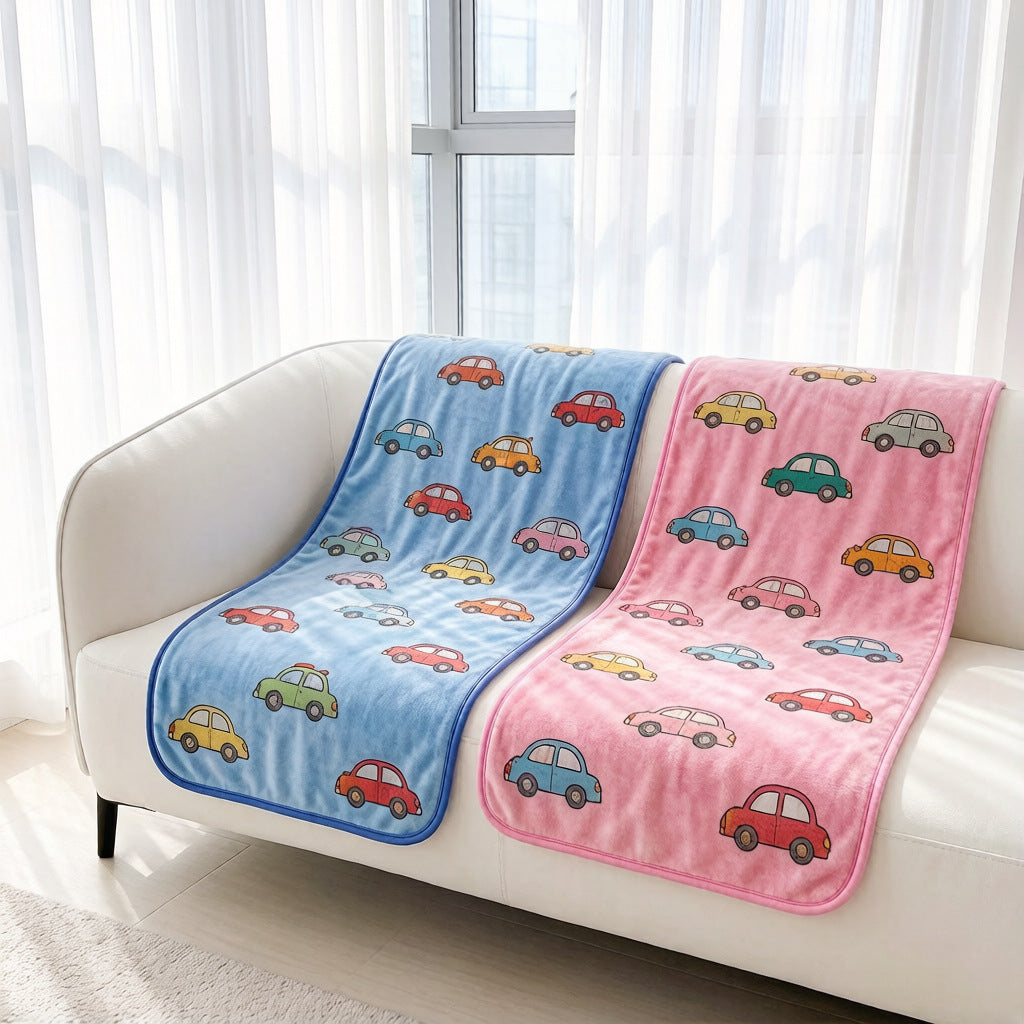 Fun-Auto-Themen Fleece-Wurfdecke