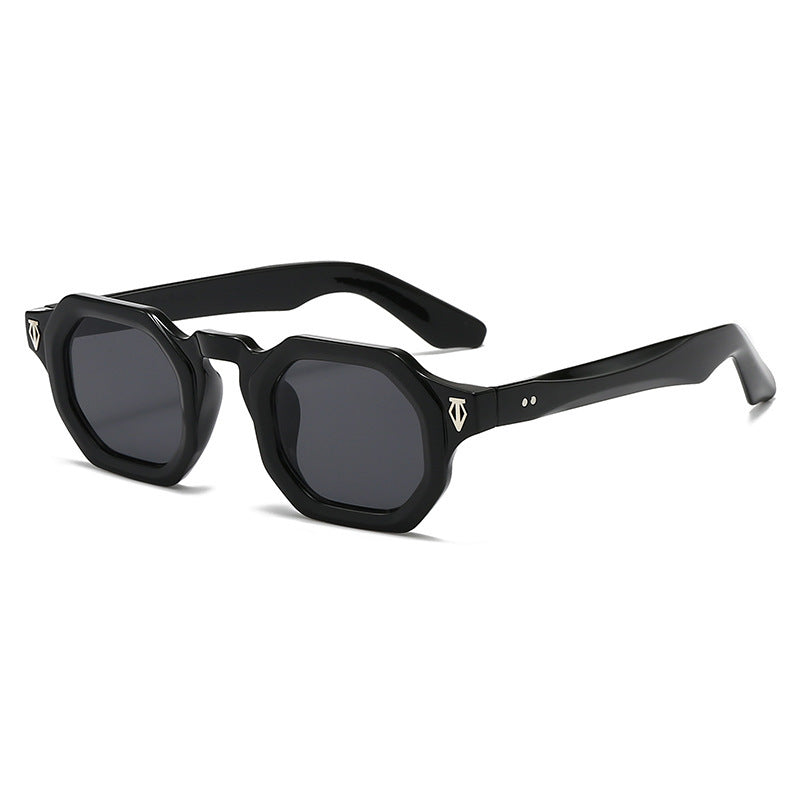 Moderne achteckige Rahmen Sonnenbrille Karnz