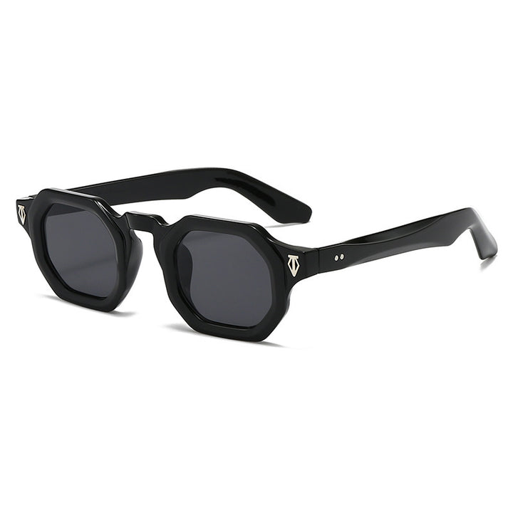 Moderne achteckige Rahmen Sonnenbrille Karnz