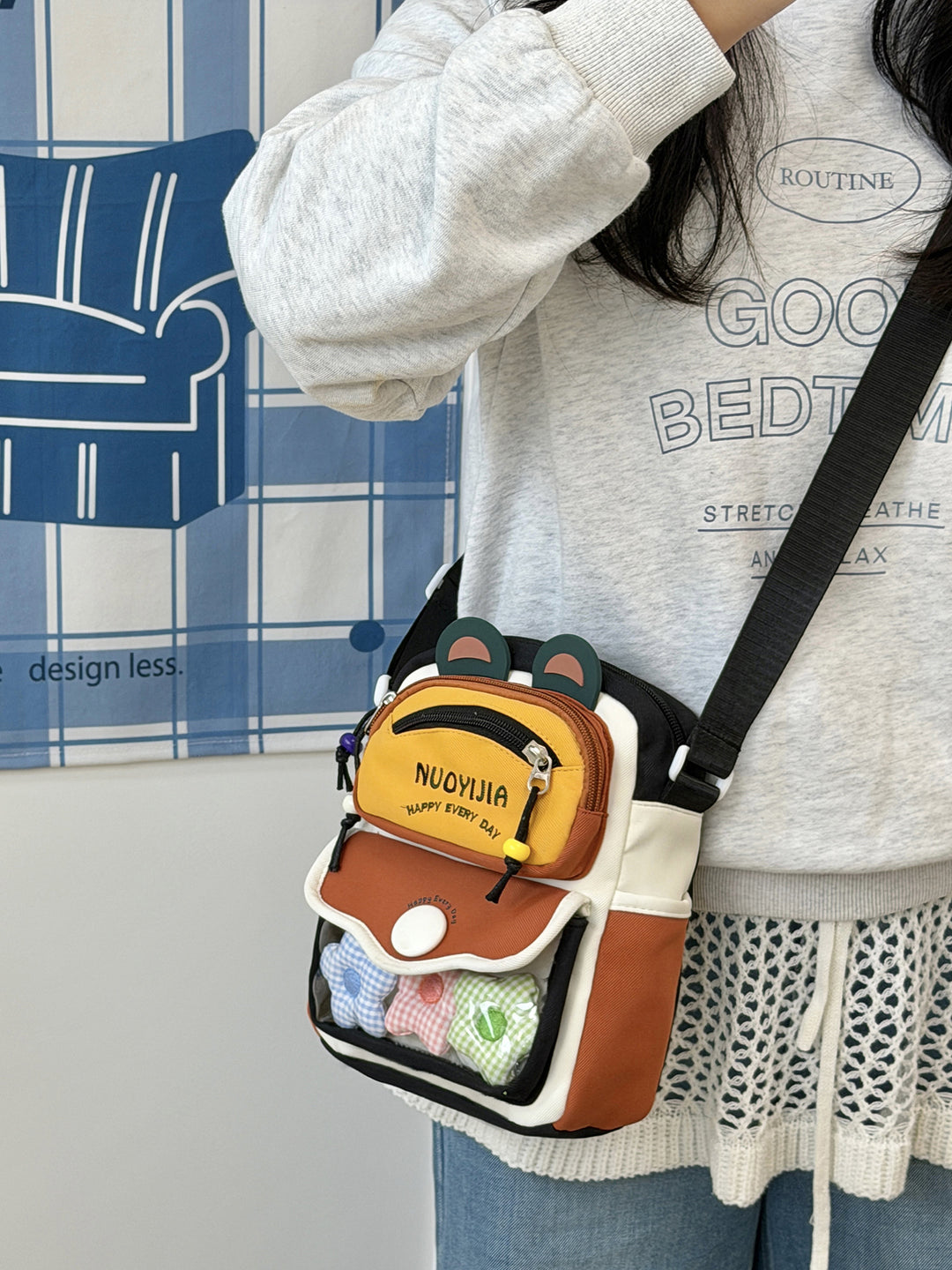 Niedlicher Cartoon-Themen Mini-Rucksack Karnz