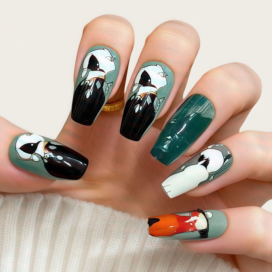 Elegante Kunstnagelverzierung Karnz