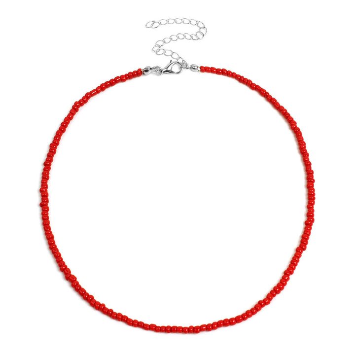 Buntes Perlen-Choker-Halsband Karnz