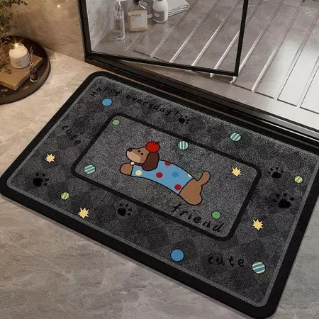 Verspielt Hundethemen Badteppich