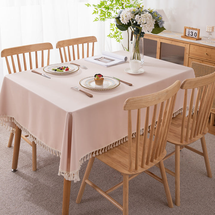 Elegante Quastenbesatz Tischdecke