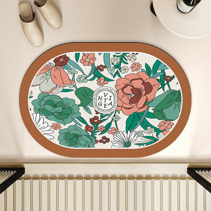 Blumenmotiv Innenbereich Matte