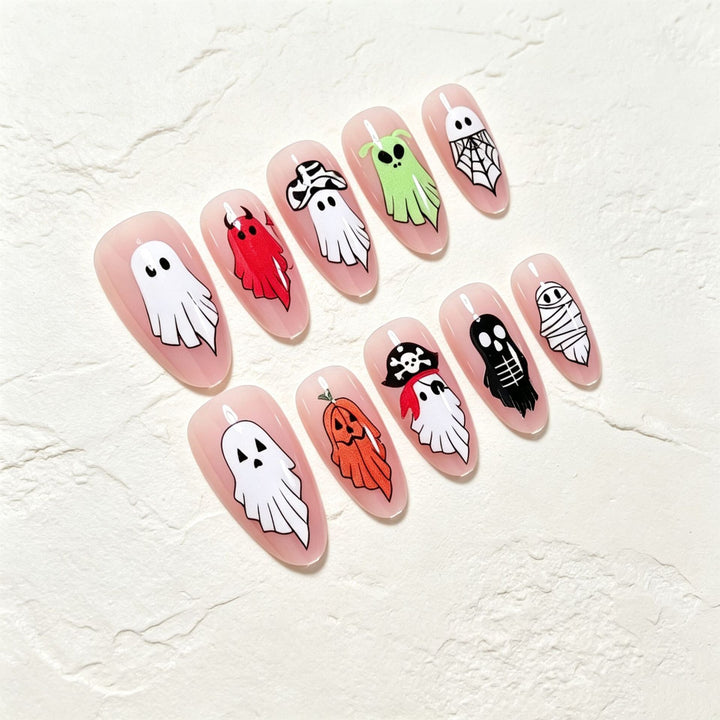 Halloween-Themen Press-On Nagelkunst-Kit Karnz