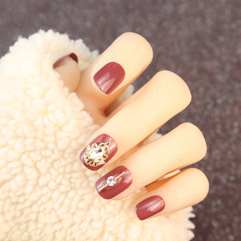 Elegantes Dekoratives Press-On Nagelset 1790727123