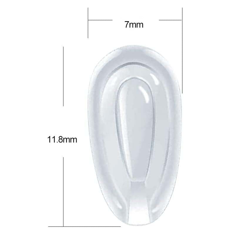 Transparente Gel-Brillen-Nasenpads Karnz