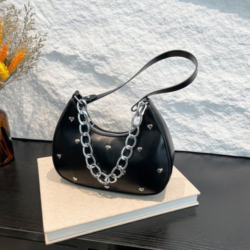 Chic Herz-Verzierte Schultertasche Karnz