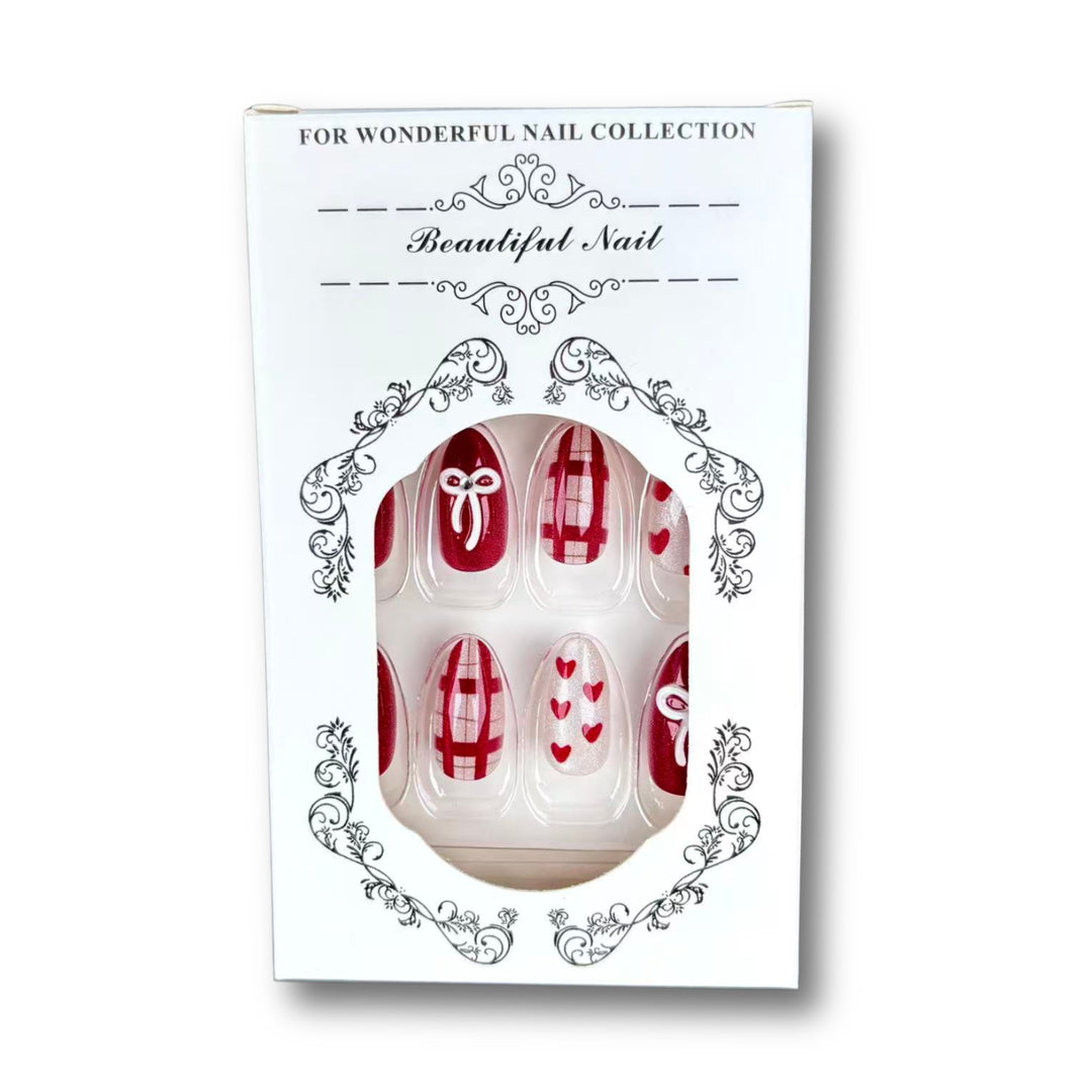 Romantisches Themen-Press-On-Nagelset