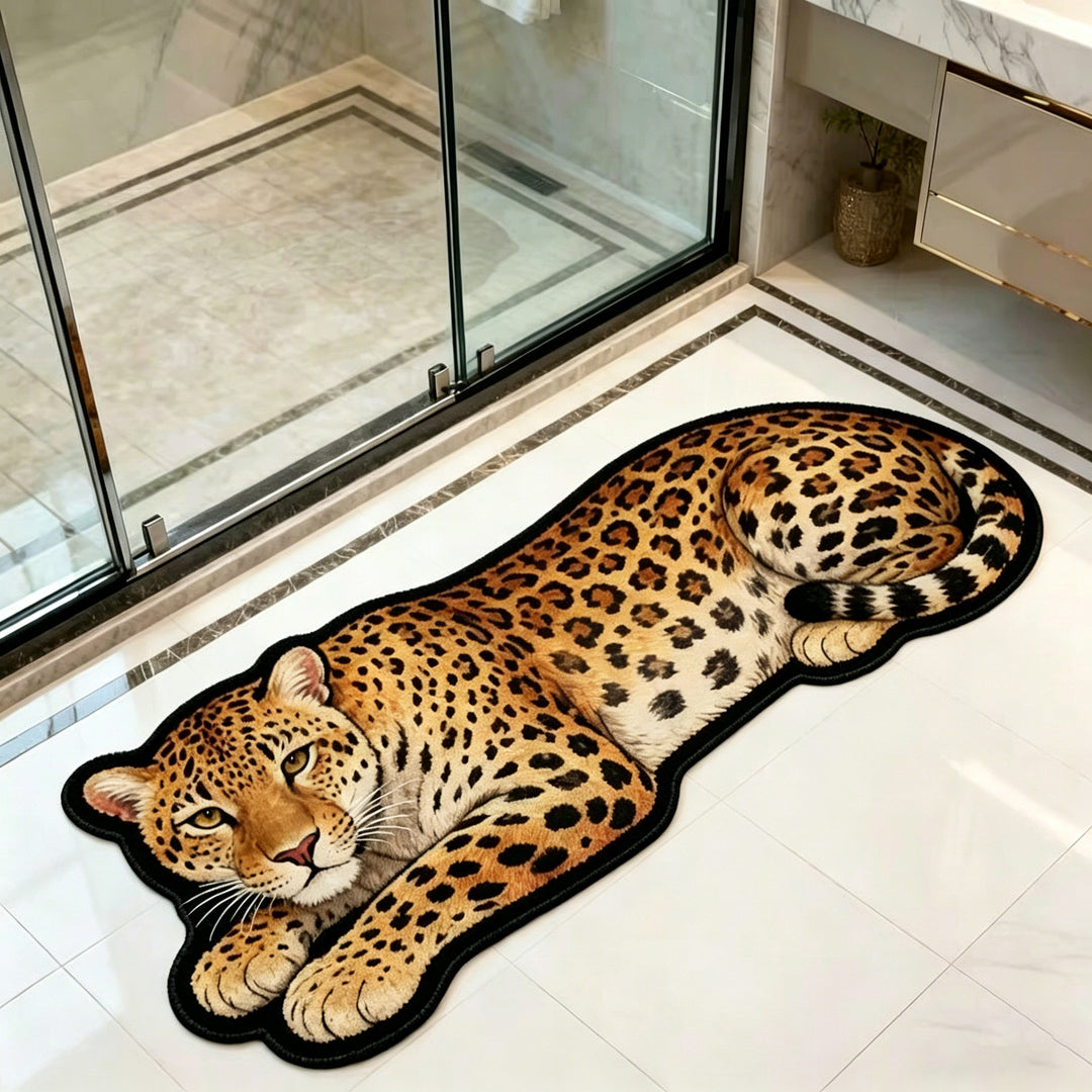 Plüsch Tiger-förmiger Teppich