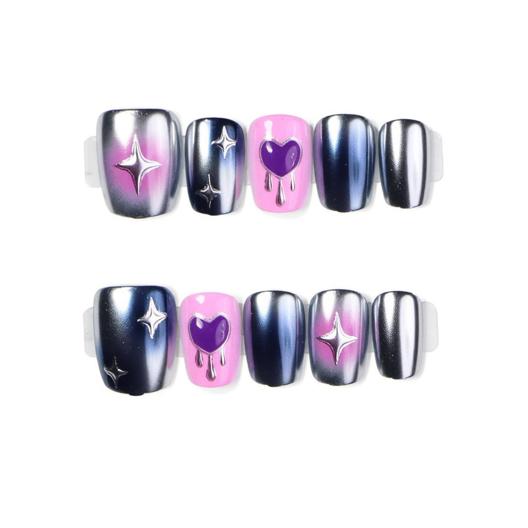 Dekorative Press-On Nagelkunst Karnz
